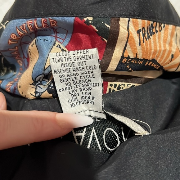 EVC Lavon Vintage Silk Women’s Travel Aviation theme Jacket SP - Picture 7 of 7